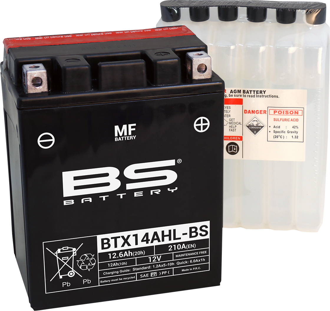 BS BATTERY Battery - BTX14AHL-BS (YTX) 300607