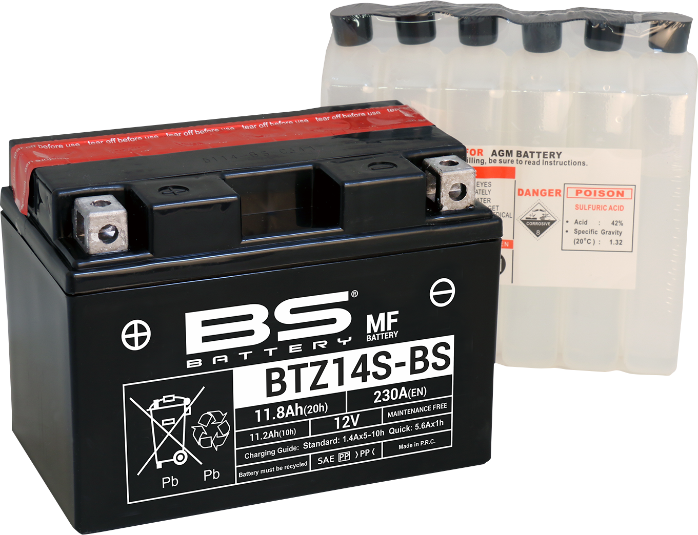 BS BATTERY Battery - BTZ14S-BS (YTZ) 300698