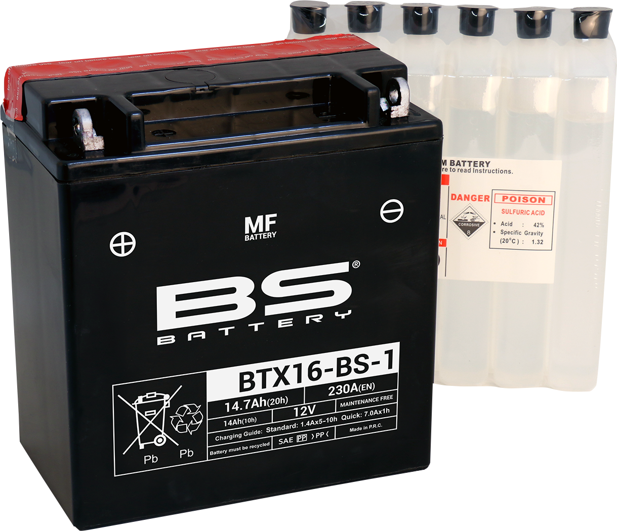 BS BATTERY Battery - BTX16-BS-1 (YTX) 300623