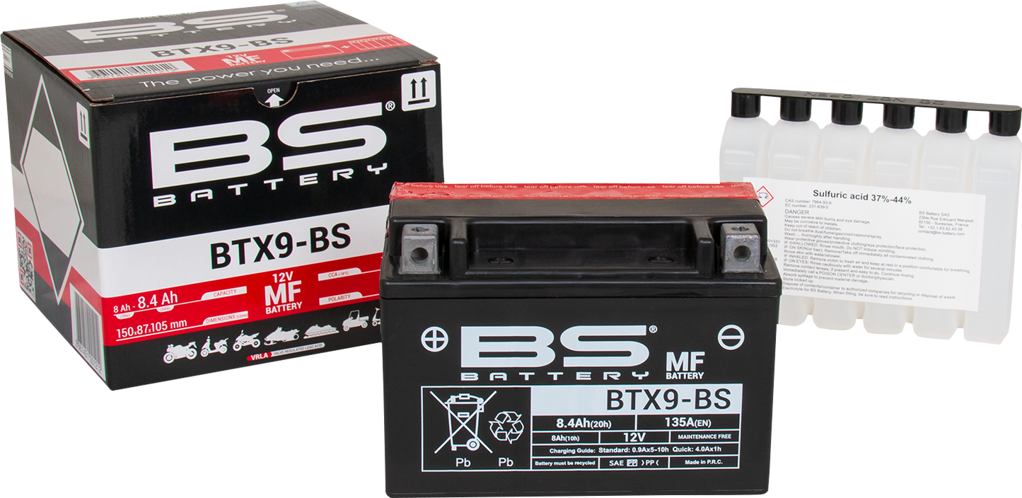 BS BATTERY Battery - BTX9-BS (YTX) 300621