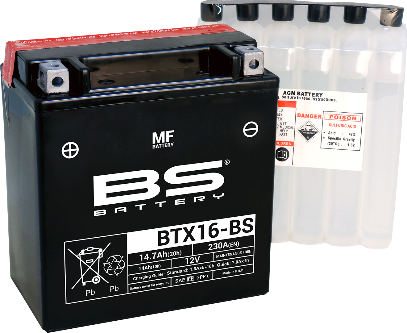 BS BATTERY Battery - BTX16-BS (YTX) 300609