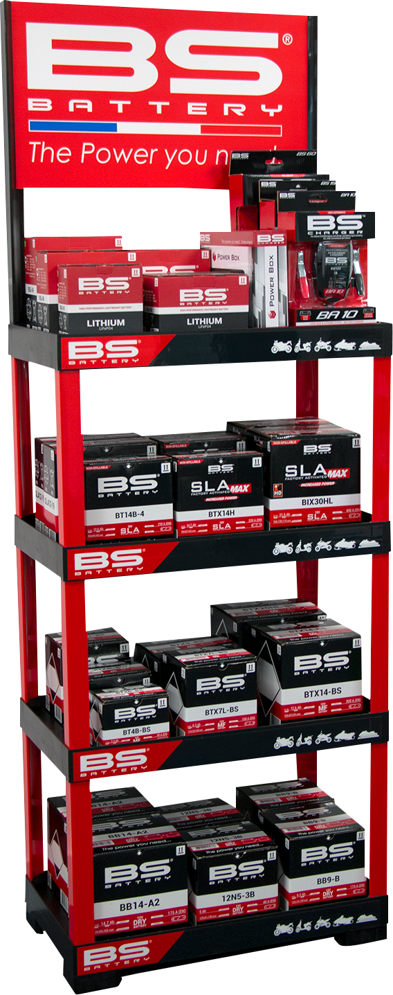 BS BATTERY Battery Display Rack 900075