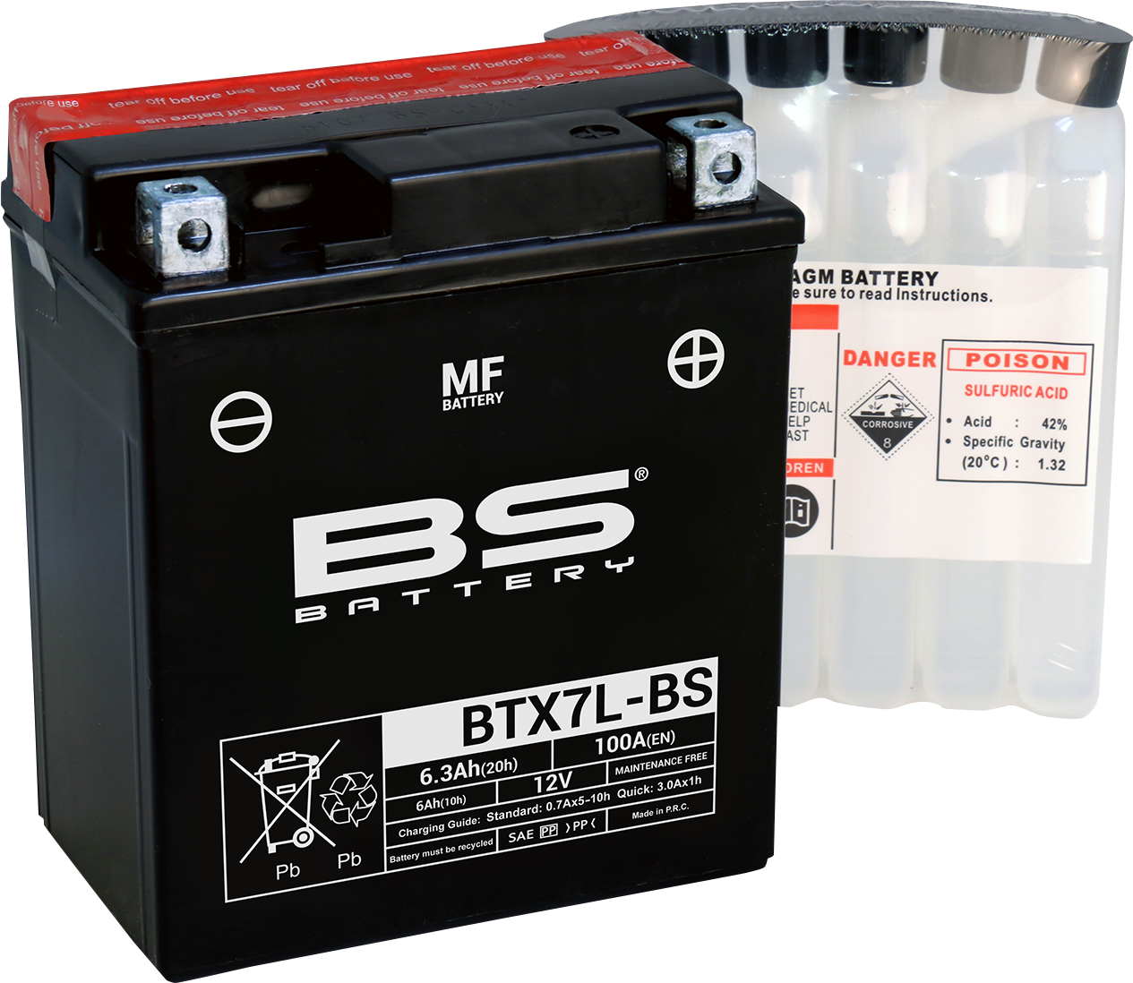 BS BATTERY Battery - BTX7L-BS (YTX) 300620