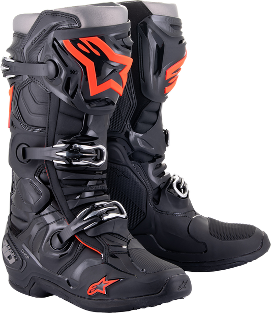 ALPINESTARS Tech 10 Boots - Black/Red Fluorescent - US 12 2010020-1030-12