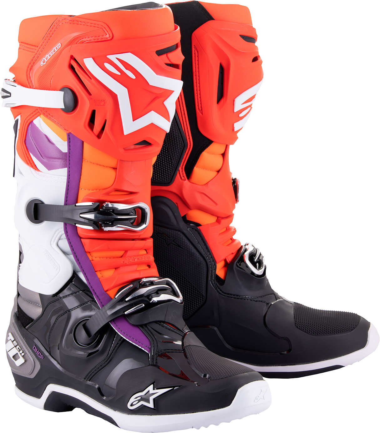 ALPINESTARS Tech 10 Boots - Black/Red/Orange/White - US 9 2010020-1332-9