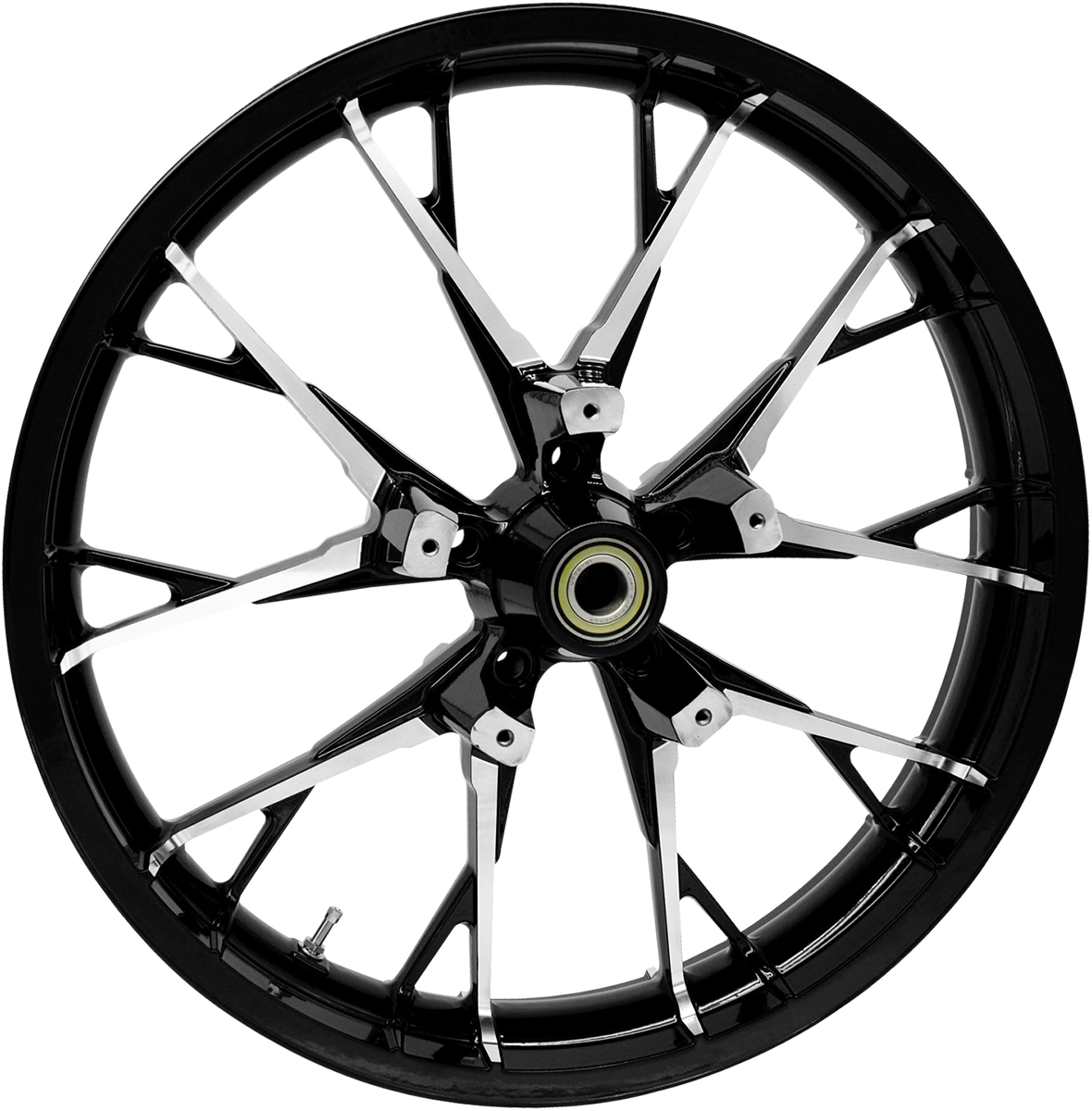 COASTAL MOTO Wheel - Marlin - Front - Dual Disc/No ABS - Black Cut - 21"x3.50" 3D-MAR213BC