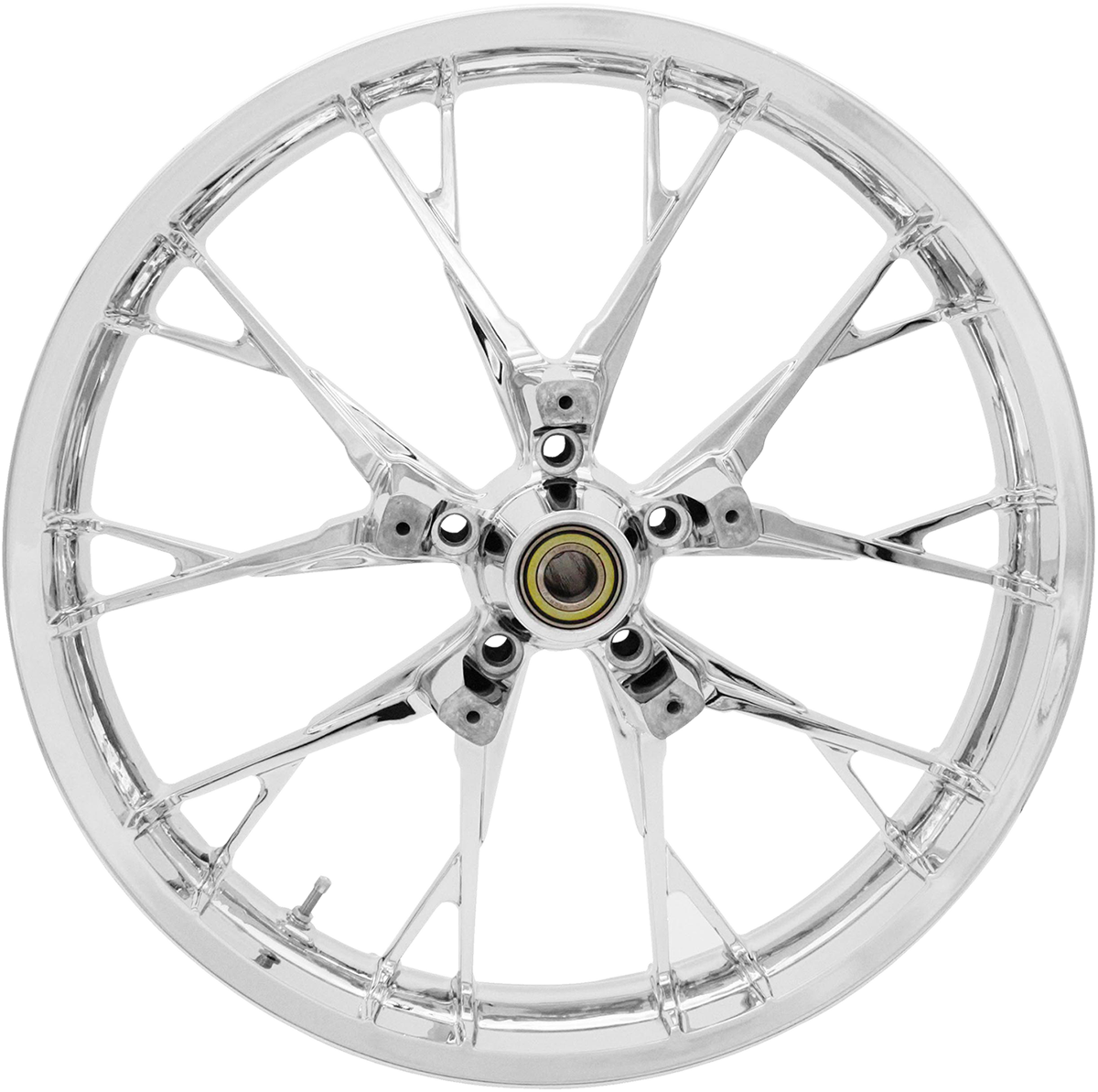 COASTAL MOTO Wheel - Marlin - Front - Dual Disc/No ABS - Chrome - 21"x3.50" 3D-MAR213CH07