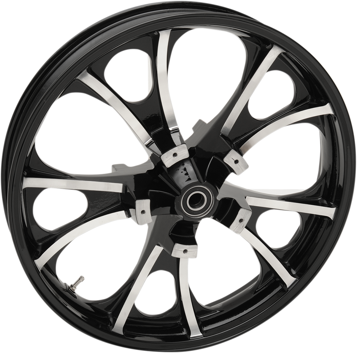 COASTAL MOTO Front Wheel - Largo 3D - Dual Disc/ABS - Black Cut - 21"x3.50" 3D-LGO213BCABST