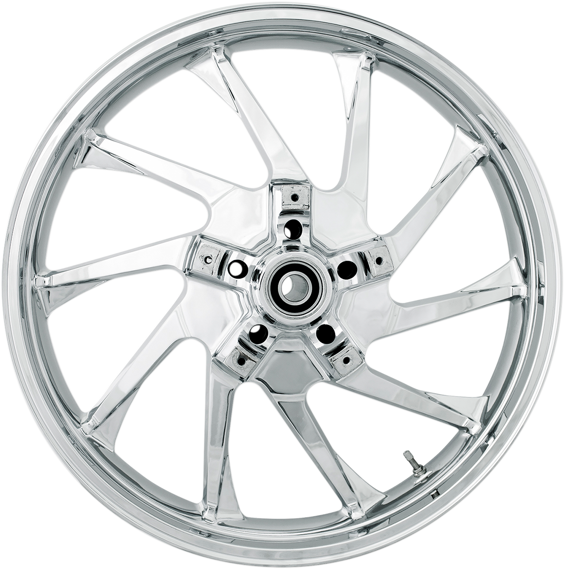 COASTAL MOTO Front Wheel - Hurricane 3D - Dual Disc/ABS - Chrome - 21"x3.50" 3D-HUR213CHABST