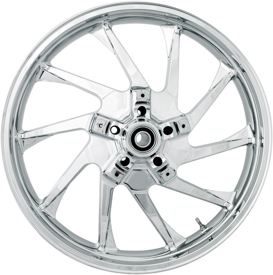 COASTAL MOTO Front Wheel - Hurricane 3D - Dual Disc/ABS - Chrome - 21"x3.50" 3D-HUR213CHABST