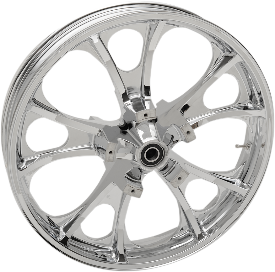 COASTAL MOTO Front Wheel - Largo 3D - Dual Disc/ABS - Chrome - 21"x3.50" 3D-LGO213CHABST