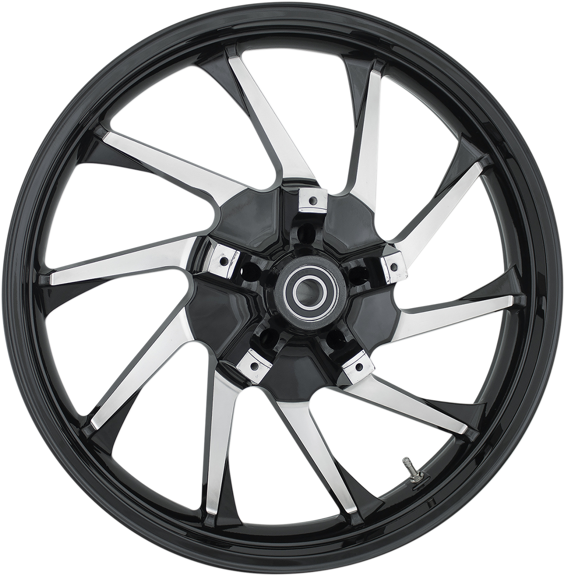 COASTAL MOTO Front Wheel - Hurricane 3D - Dual Disc/ABS - Black Cut - 21"x3.50" 3D-HUR213BCABST