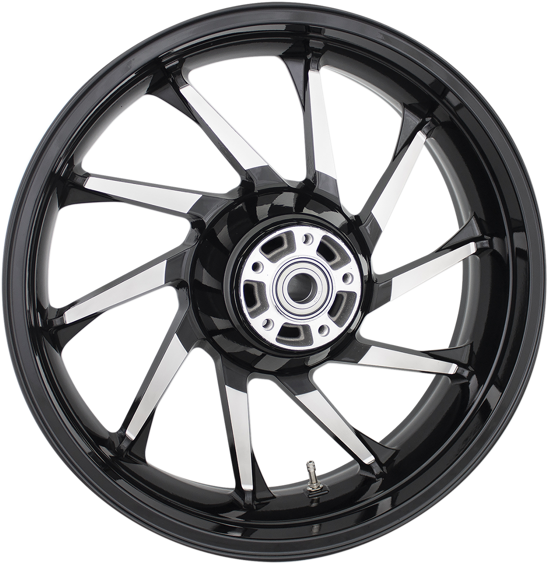 COASTAL MOTO Rear Wheel - Hurricane 3D - Single Disc/ABS - Black Cut - 18"x5.50" 3D-HUR185BCABST