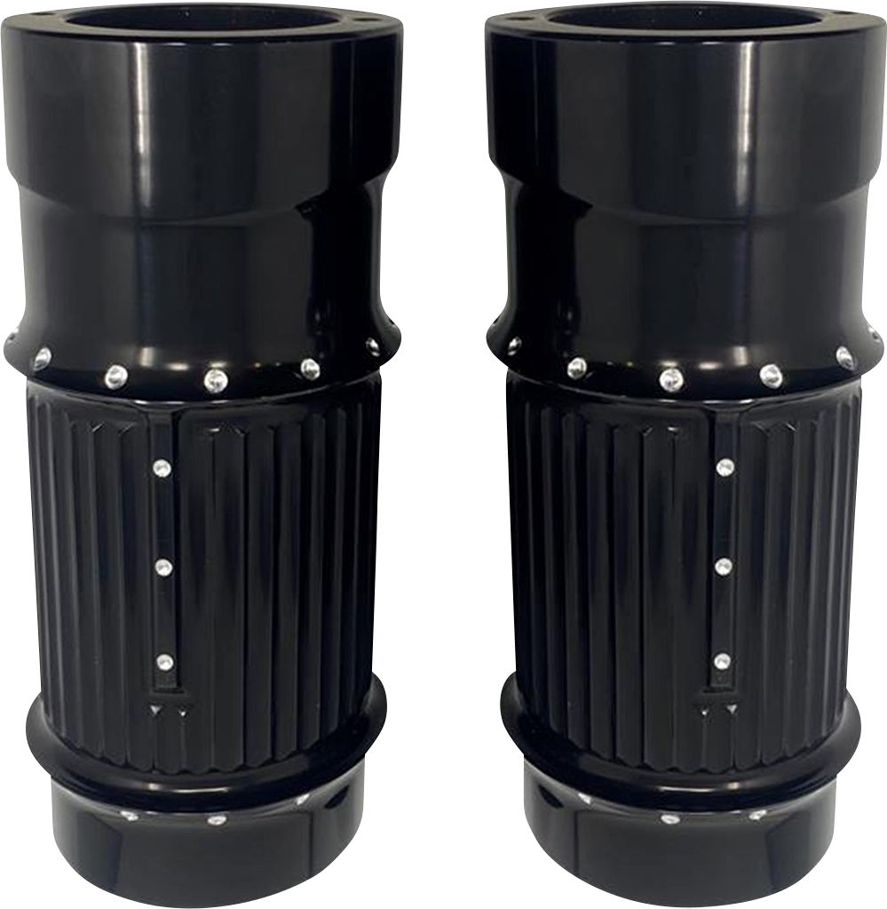 COVINGTONS Fork Leg Bells - Fat - Dimpled - Black C1116-B