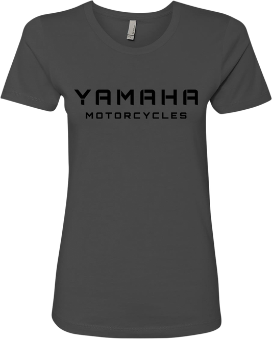 YAMAHA APPAREL Women's Yamaha Motorcycles T-Shirt - Charcoal Black - Small NP21S-M3137-S