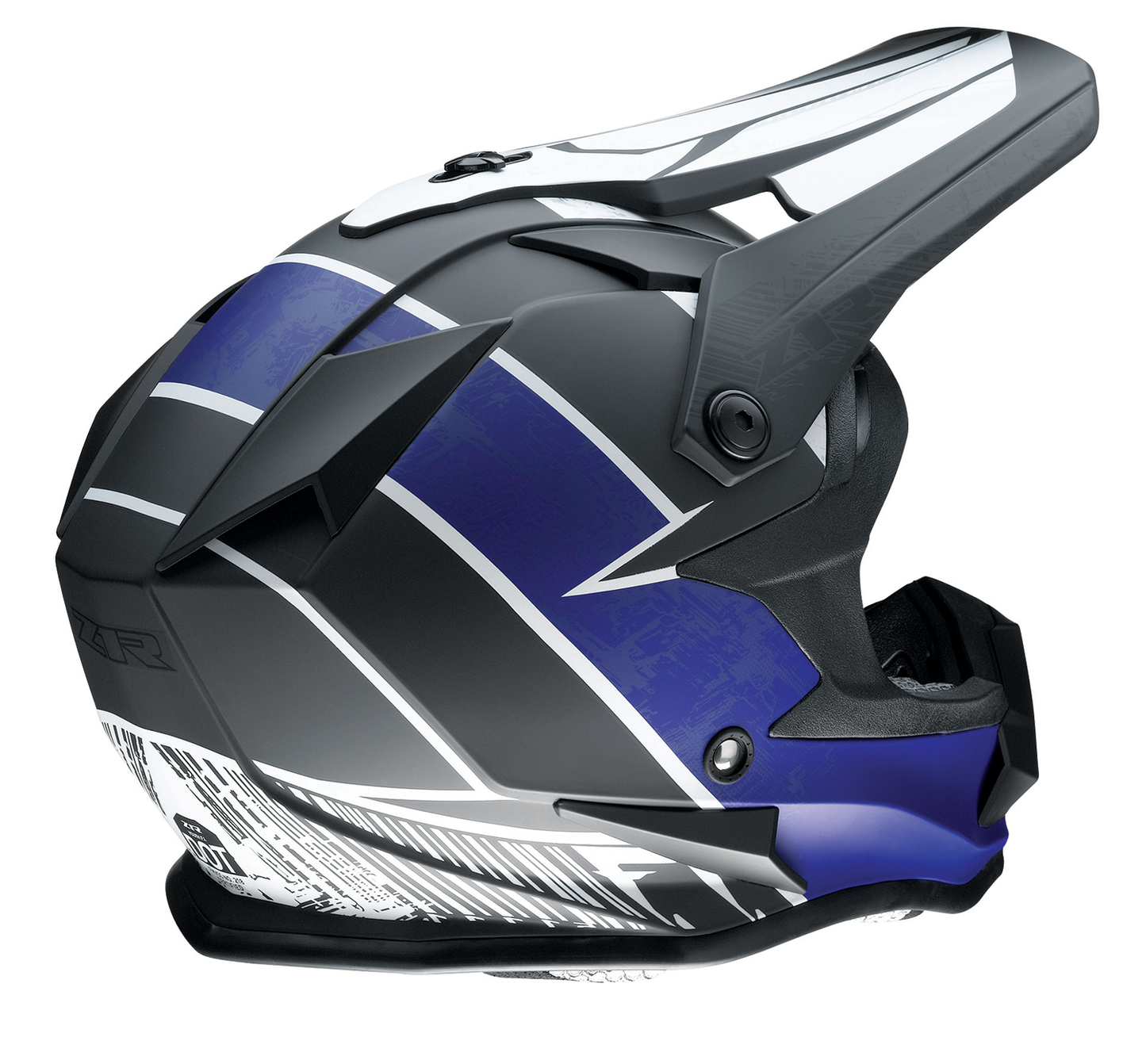 Z1R Youth F.I. Helmet - Fractal - MIPS - Matte Black/Blue - Medium 0111-1512