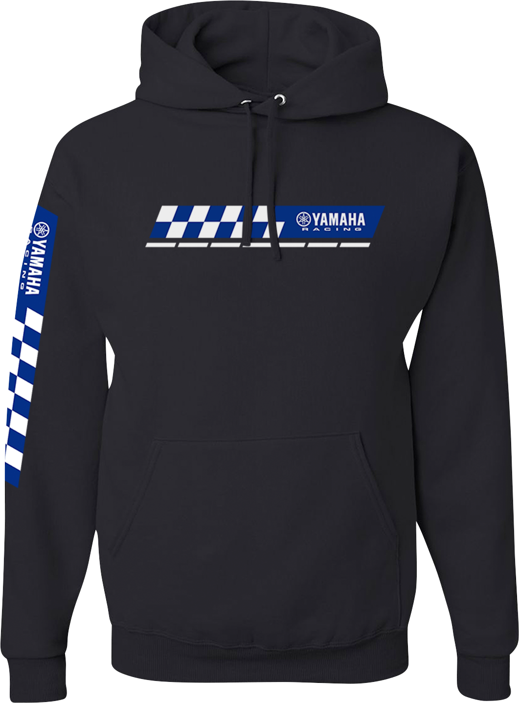 YAMAHA APPAREL Yamaha Racing Check Hoodie - Black - XL NP21S-M3110-XL