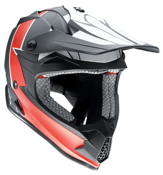 Z1R Youth F.I. Helmet - Fractal - MIPS - Matte Black/Red - Small 0111-1517