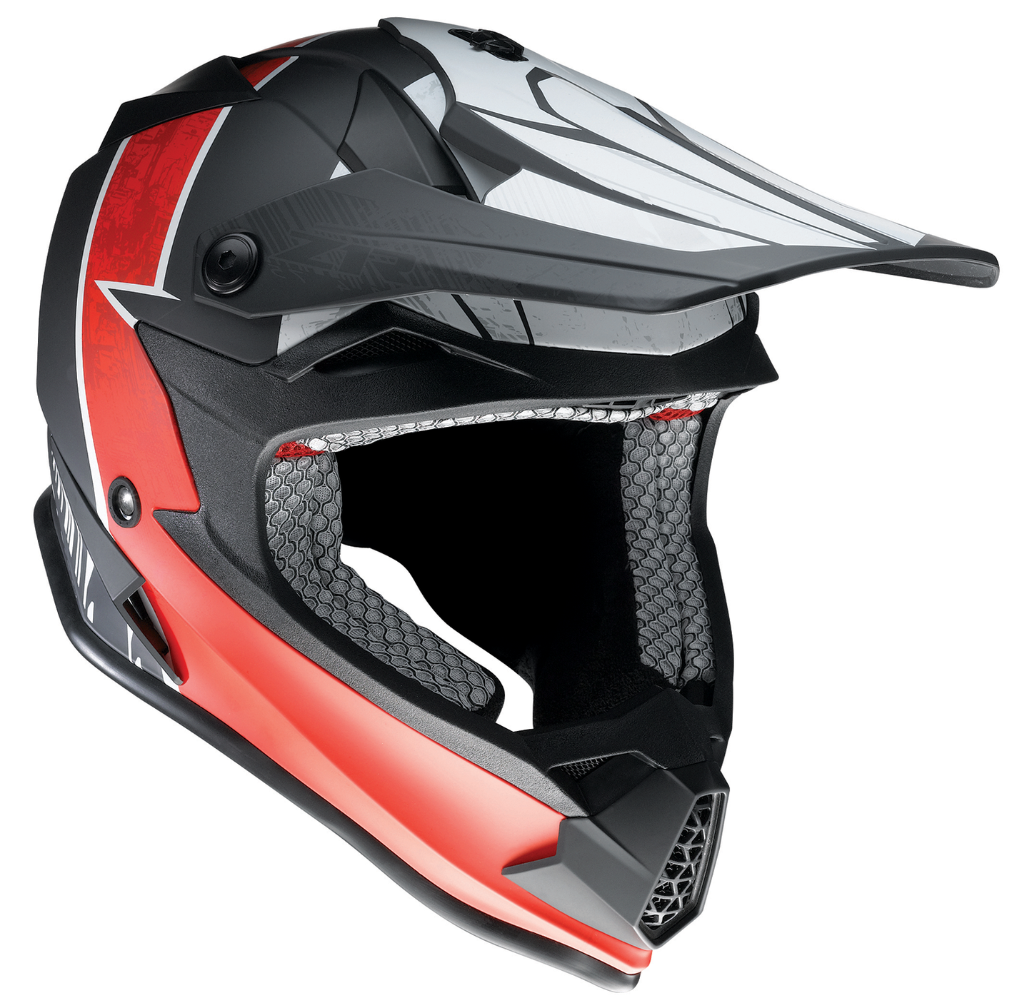 Z1R Youth F.I. Helmet - Fractal - MIPS - Matte Black/Red - Small 0111-1517