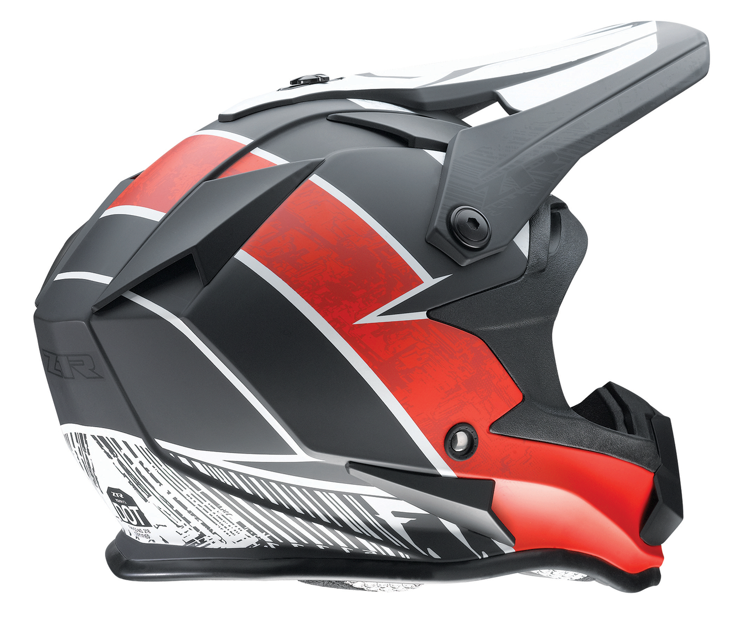 Z1R Youth F.I. Helmet - Fractal - MIPS - Matte Black/Red - Small 0111-1517