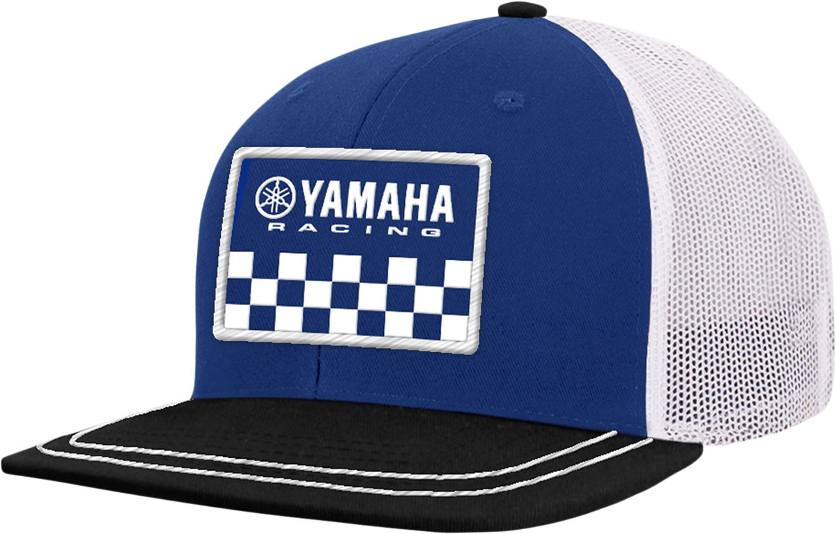 YAMAHA APPAREL Yamaha Racing Hat - Flat Bill - Black/Blue NP21A-H3198