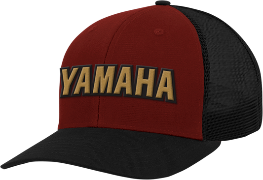 YAMAHA APPAREL Yamaha Hat - Red/Black/Gold NP21A-H3201