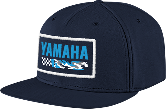 YAMAHA APPAREL Yamaha Racing Hat - Flat Bill - Camo Blue NP21A-H3239