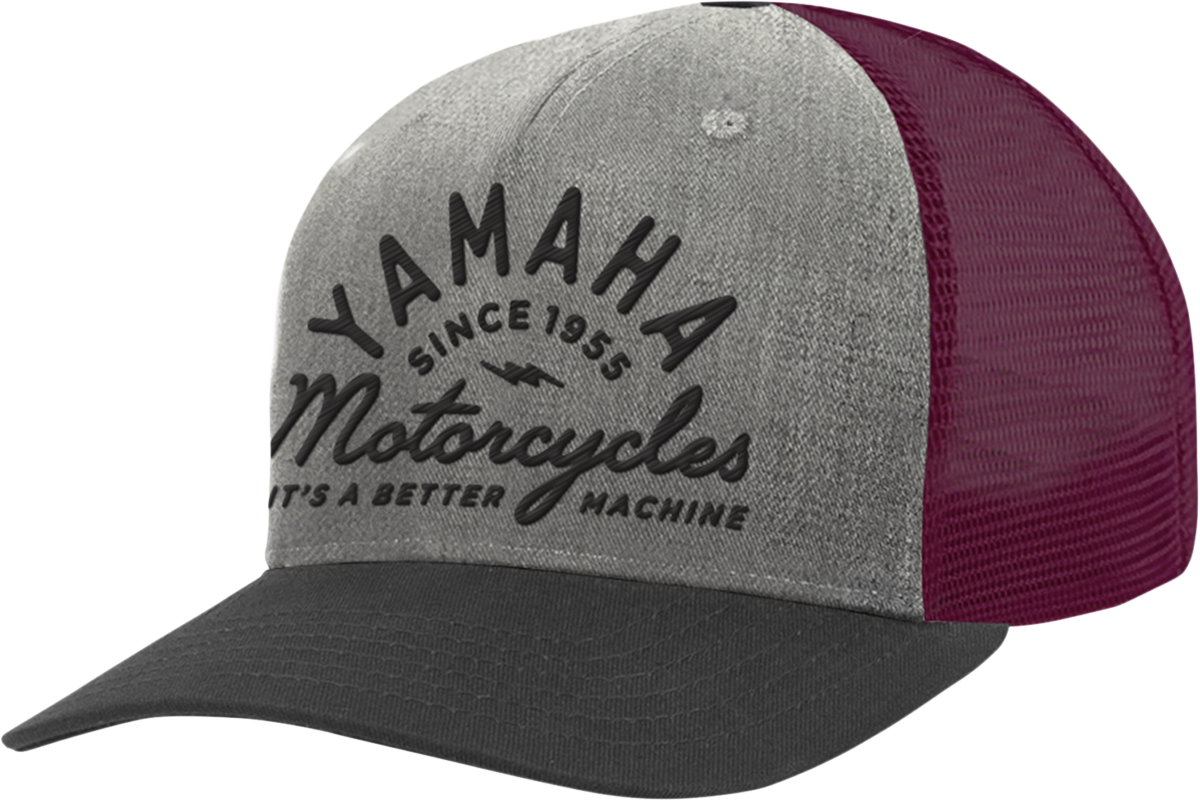 YAMAHA APPAREL Yamaha Wool Hat - Gray/Maroon NP21A-H3247