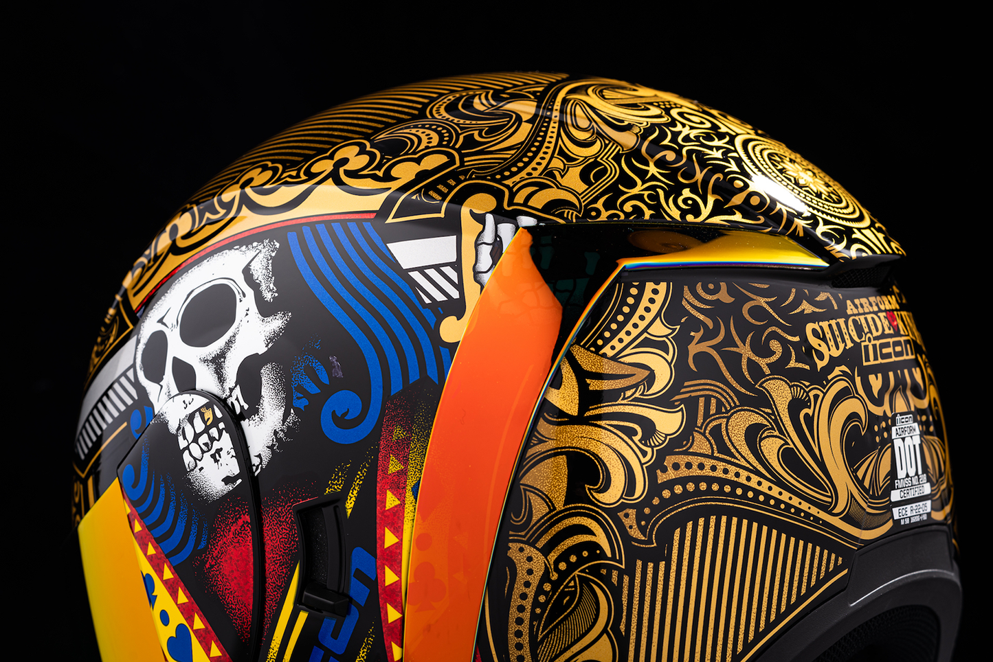 ICON Airform* Helmet - Suicide King - Gold - Small 0101-14728