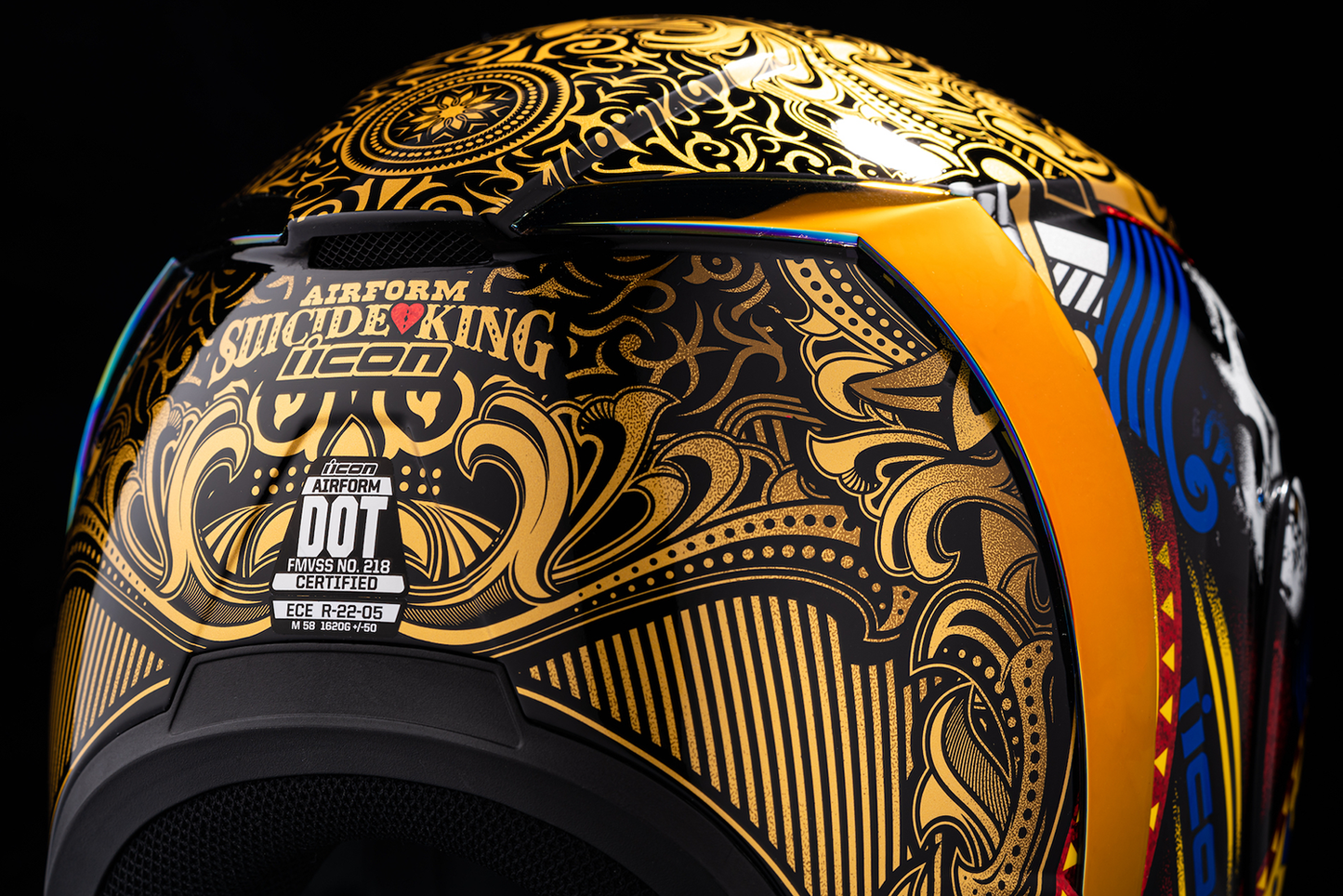 ICON Airform* Helmet - Suicide King - Gold - Small 0101-14728