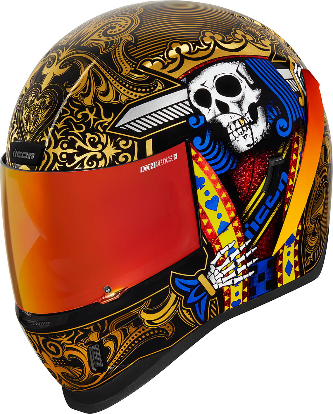 ICON Airform* Helmet - Suicide King - Gold - Large 0101-14730