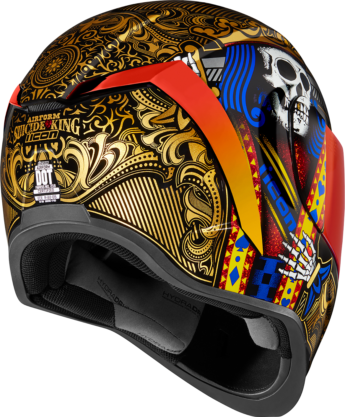 ICON Airform* Helmet - Suicide King - Gold - Large 0101-14730