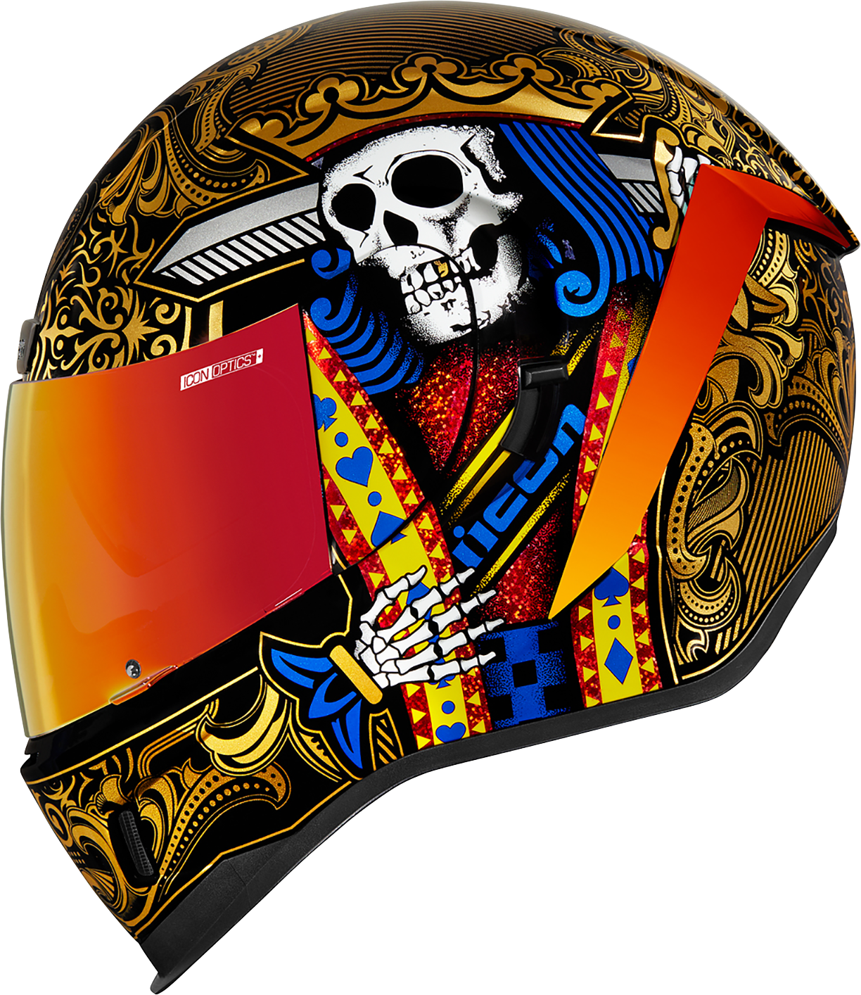 ICON Airform* Helmet - Suicide King - Gold - Large 0101-14730