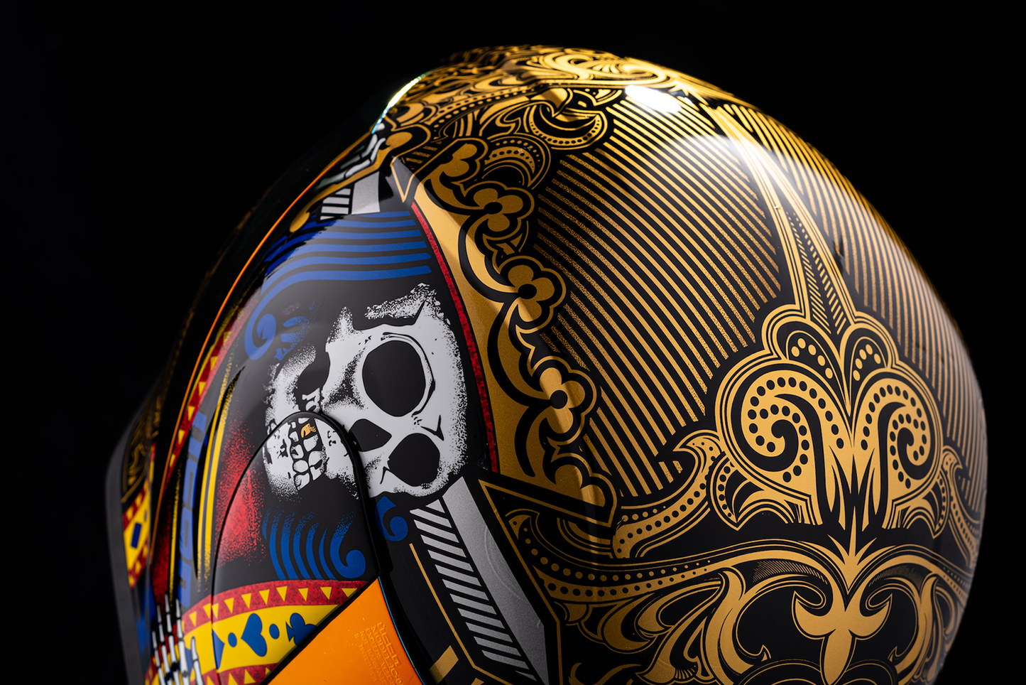 ICON Airform* Helmet - Suicide King - Gold - Large 0101-14730