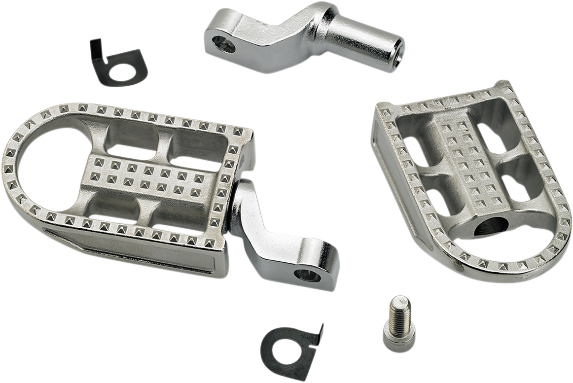 BILTWELL Mushman Step Footpegs - Polished 7002-302-02