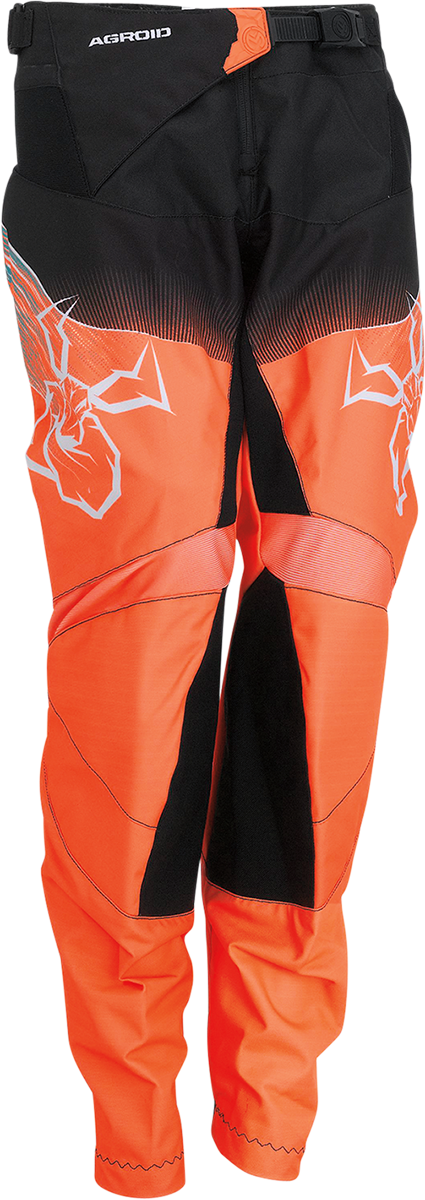 MOOSE RACING Youth Agroid Pants - Teal/Orange/Black - 18 2903-2255