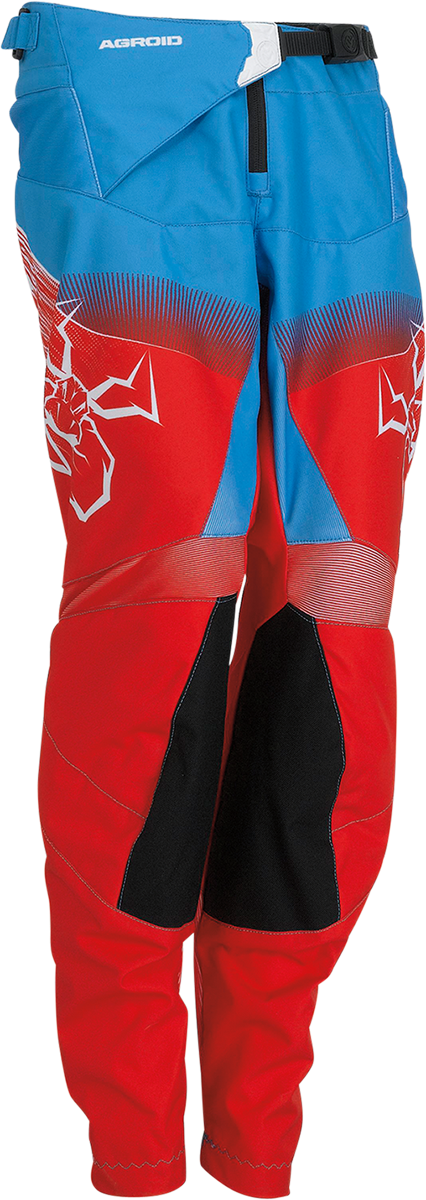 MOOSE RACING Youth Agroid Pants - Red/White/Blue - 28 2903-2272