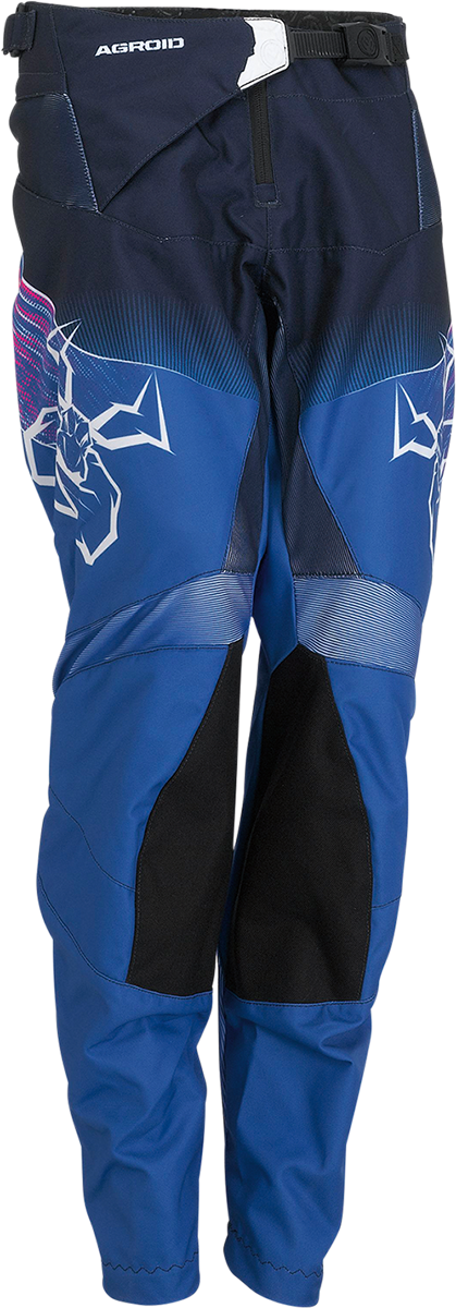 MOOSE RACING Youth Agroid Pants - Pink/Blue - 28 2903-2266