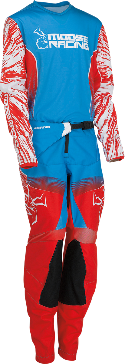 MOOSE RACING Youth Agroid Pants - Red/White/Blue - 20 2903-2268