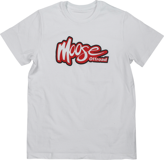 MOOSE RACING Youth Off-Road T-Shirt- White - XL 3032-3705