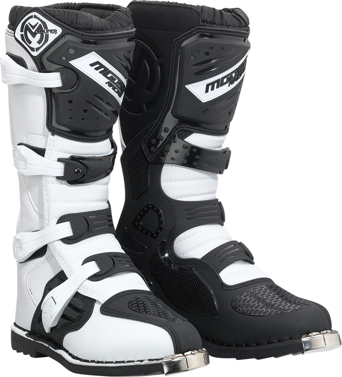 MOOSE RACING Qualifier Boots - Black/White - Size 15 3410-2607