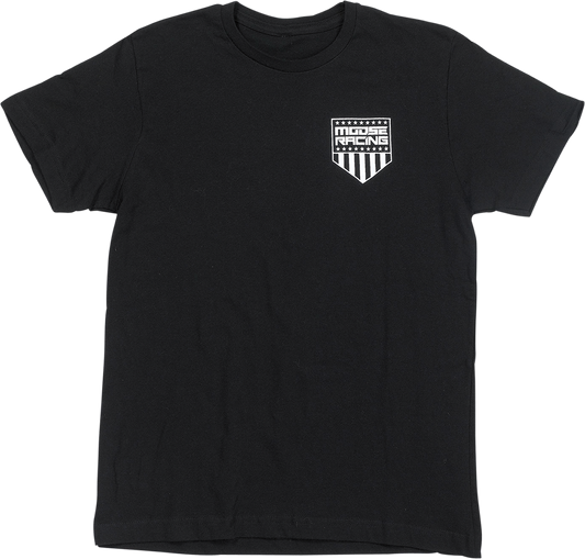 MOOSE RACING Youth Salute T-Shirt - Black - Large 3032-3692