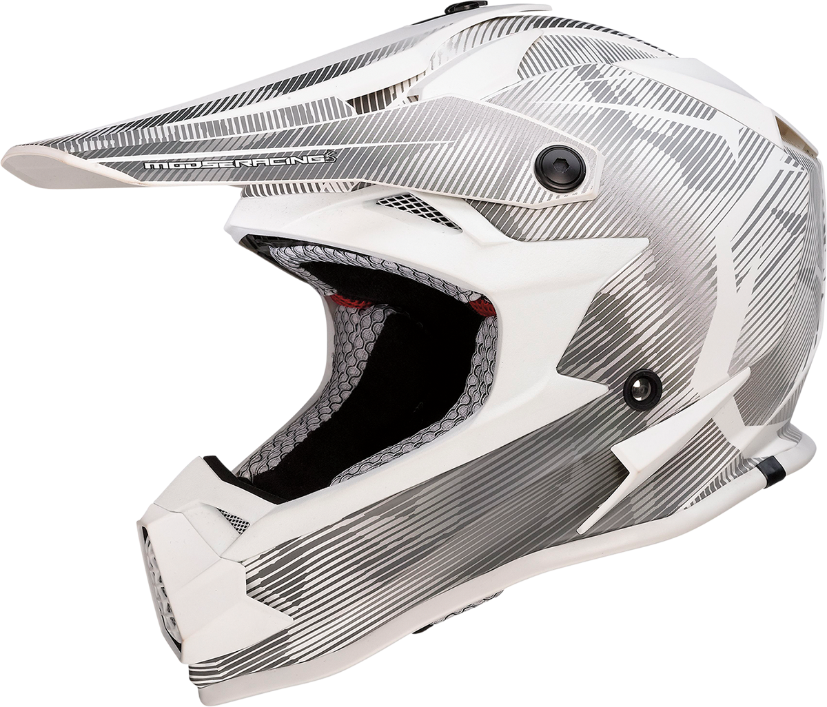 MOOSE RACING Youth F.I. Helmet - Agroid Camo - MIPS? - Gray/White - Small 0111-1529