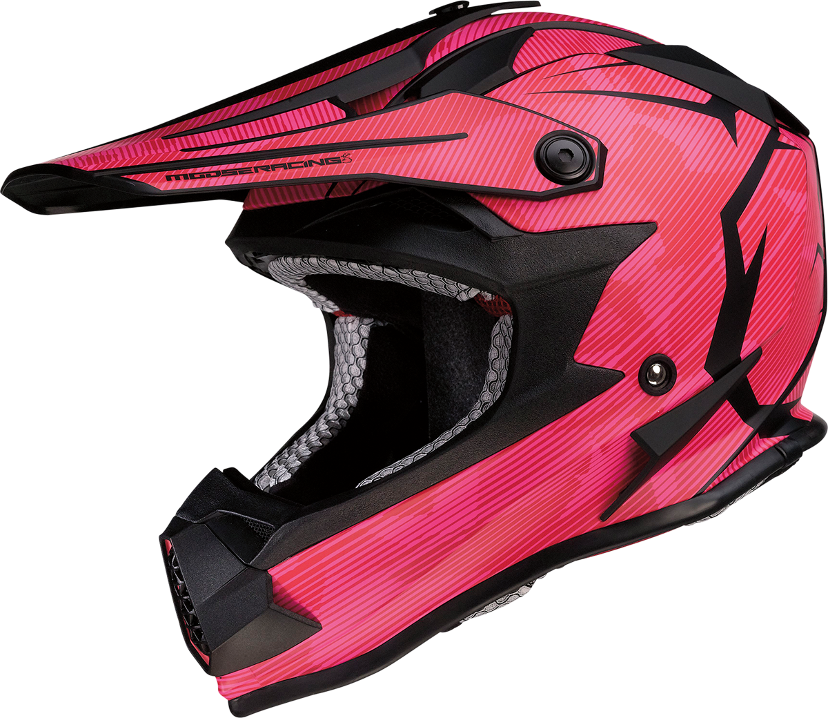 MOOSE RACING Youth F.I. Helmet - Agroid Camo - MIPS? - Pink/Red - Medium 0111-1527