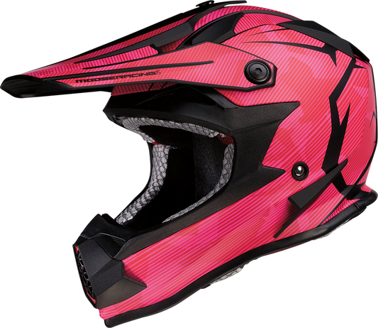 MOOSE RACING Youth F.I. Helmet - Agroid Camo - MIPS? - Pink/Red - Medium 0111-1527