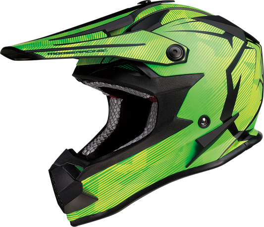 MOOSE RACING Youth F.I. Helmet - Agroid Camo - MIPS? - Yellow/Green - Small 0111-1523