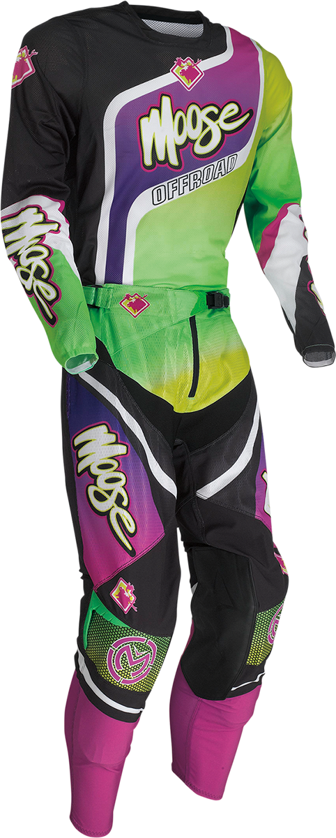MOOSE RACING Sahara Pants - Purple/Green - 28 2901-10410