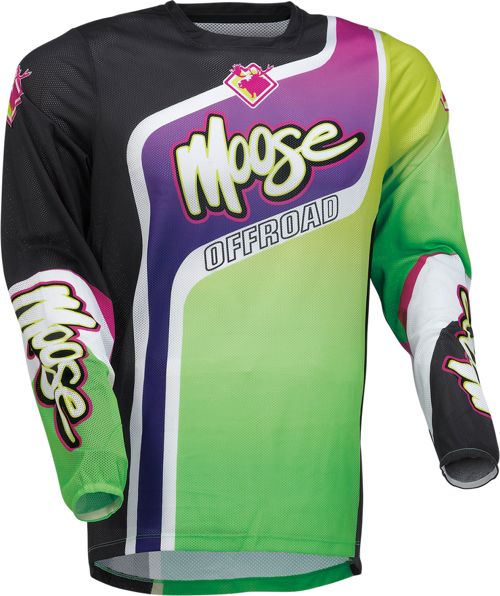 MOOSE RACING Sahara* Jersey - Purple/Green - Medium 2910-7229