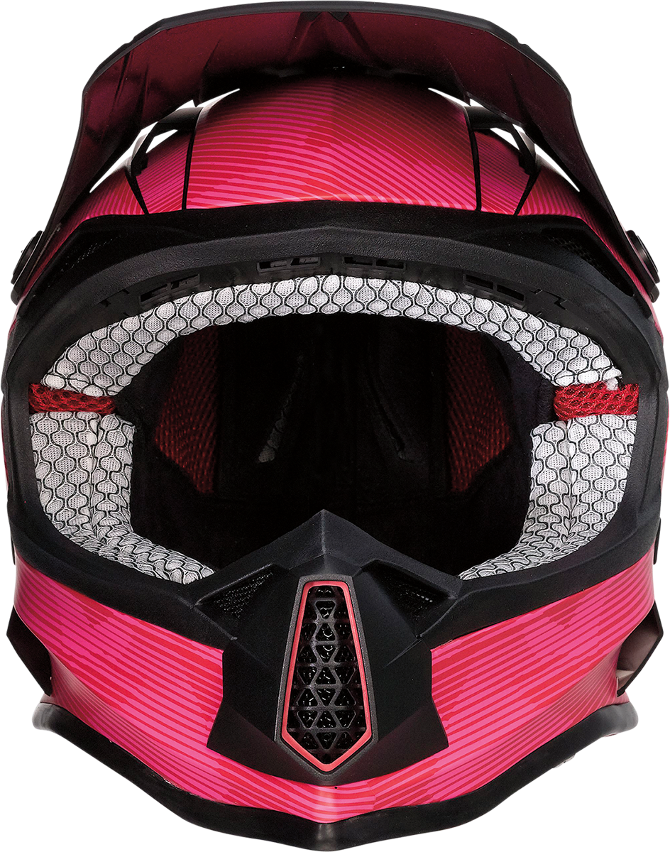 MOOSE RACING Youth F.I. Helmet - Agroid Camo - MIPS? - Pink/Red - Large 0111-1528