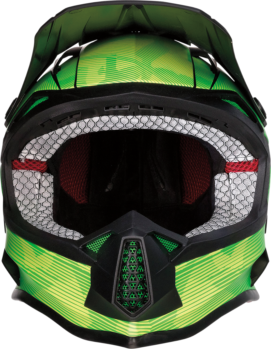 MOOSE RACING Youth F.I. Helmet - Agroid Camo - MIPS? - Yellow/Green - Small 0111-1523